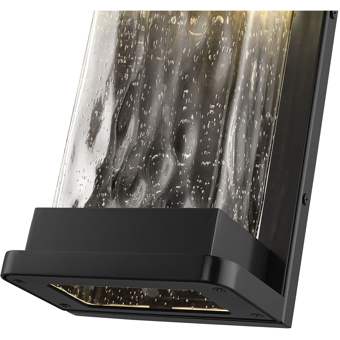 Ederle LED 12.01 inch Powder Coated Black Outdoor Wall Sconce